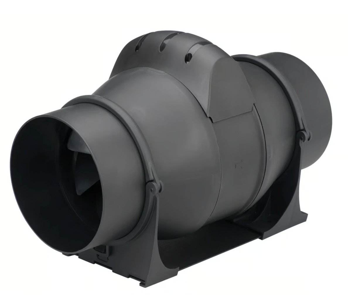 Airvent In-Line Mixed Flow Fan Timer Controlled Extractor Fan 100mm - 442826