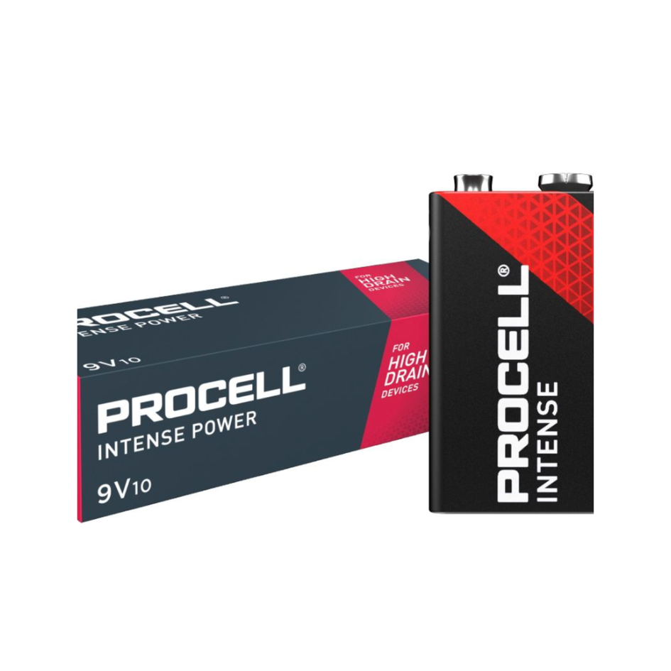 Duracell Procell Intense Power 9V 6LR61 Batteries - Pack of 10