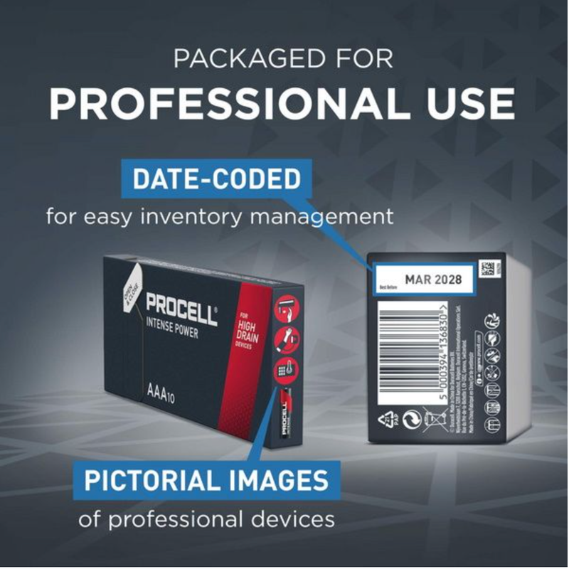 Procell Intense Power AAA LR03 Batteries